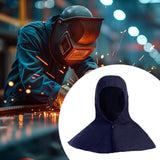 Maxbell Denim Fabric Welding Hood Reusable Work Hat Headgear with Neck Shoulder Drap