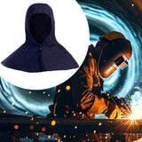 Maxbell Denim Fabric Welding Hood Reusable Work Hat Headgear with Neck Shoulder Drap