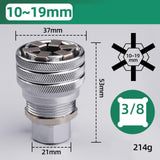 Maxbell Adjustable Socket Wrench Ratchet Torque Wrench for Power Drill Parts 10-19mm