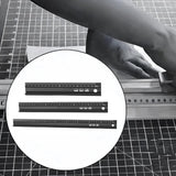 Maxbell Safety Cutting Ruler Metal Crafting Ruler for DIY Art Projects Paper 210mm