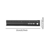 Maxbell Safety Cutting Ruler Metal Crafting Ruler for DIY Art Projects Paper 210mm