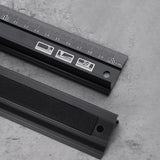 Maxbell Safety Cutting Ruler Metal Crafting Ruler for DIY Art Projects Paper 210mm