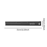 Maxbell Safety Cutting Ruler Metal Crafting Ruler for DIY Art Projects Paper 310mm