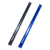 Maxbell Cutting Ruler Lightweight Aluminum Alloy Craft Ruler for Cloth Leather Paper Black