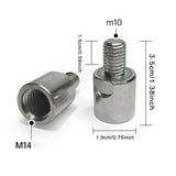 Maxbell M14 to M10 Polisher Adapter Sturdy Steel Replace Converter for Angle Grinder