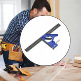 Maxbell Combination Square Carpentry Woodworking Measure Tool for Engineer Carpenter