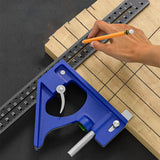 Maxbell Combination Square Carpentry Woodworking Measure Tool for Engineer Carpenter