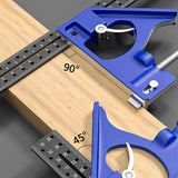 Maxbell Combination Square Carpentry Woodworking Measure Tool for Engineer Carpenter