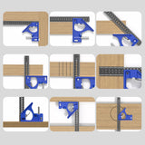 Maxbell Combination Square Carpentry Woodworking Measure Tool for Engineer Carpenter