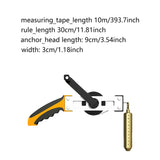 Maxbell Sounding Tape Measure Measuring Ruler Fuel Device Tool Oil Tank Gauging Tape 10m