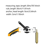 Maxbell Sounding Tape Measure Measuring Ruler Fuel Device Tool Oil Tank Gauging Tape 20m