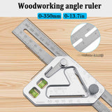 Maxbell Multifunctional Angle Ruler Scribe Mark Professional Square Carpentry Square