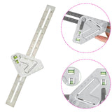 Maxbell Multifunctional Angle Ruler Scribe Mark Professional Square Carpentry Square