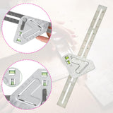 Maxbell Multifunctional Angle Ruler Scribe Mark Professional Square Carpentry Square