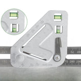 Maxbell Multifunctional Angle Ruler Scribe Mark Professional Square Carpentry Square
