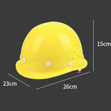 Maxbell Hard Hat Practical Comfortable to Wear Impact Resistant Easy to Use Headgear Yellow
