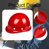 Maxbell Hard Hat Practical Comfortable to Wear Impact Resistant Easy to Use Headgear Red