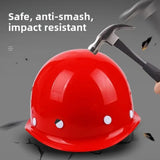 Maxbell Hard Hat Practical Comfortable to Wear Impact Resistant Easy to Use Headgear Red