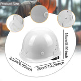 Maxbell Hard Hat Practical Comfortable to Wear Impact Resistant Easy to Use Headgear White