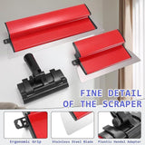 Maxbell Gypsum Board Scraper Set Wall Plastering Tool for Concrete Cement Wall Board