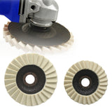 Maxbell Wool Felt Flap Polishing Disc Angle Grinder Attachment for Jewelry Glass Car 125 Type