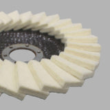 Maxbell Wool Felt Flap Polishing Disc Angle Grinder Attachment for Jewelry Glass Car 115 Type