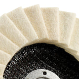 Maxbell Wool Felt Flap Polishing Disc Angle Grinder Attachment for Jewelry Glass Car 115 Type