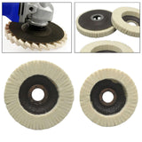Maxbell Wool Felt Polishing Wheel Disc Thick Polishing Pad for Furniture Car Jewelry 125 type