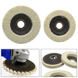 Maxbell Wool Felt Polishing Wheel Disc Thick Polishing Pad for Furniture Car Jewelry 125 type