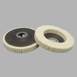 Maxbell Wool Felt Polishing Wheel Disc Thick Polishing Pad for Furniture Car Jewelry 125 type
