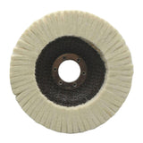 Maxbell Wool Felt Polishing Wheel Disc Thick Polishing Pad for Furniture Car Jewelry 125 type