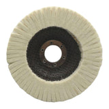 Maxbell Wool Felt Polishing Wheel Disc Thick Polishing Pad for Furniture Car Jewelry 125 type