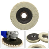 Maxbell Wool Felt Polishing Wheel Disc Thick Polishing Pad for Furniture Car Jewelry 125 type