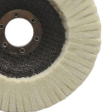 Maxbell Wool Felt Polishing Wheel Disc Thick Polishing Pad for Furniture Car Jewelry 125 type