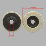 Maxbell Wool Felt Polishing Wheel Disc Thick Polishing Pad for Furniture Car Jewelry 125 type
