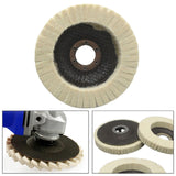 Maxbell Wool Felt Polishing Wheel Disc Thick Polishing Pad for Furniture Car Jewelry 115  type