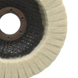 Maxbell Wool Felt Polishing Wheel Disc Thick Polishing Pad for Furniture Car Jewelry 115  type
