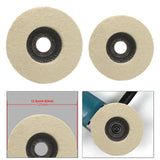 Maxbell Wool Felt Polishing Wheel Disc Polishing Pad for Metal Stainless Steel Glass 125 Type