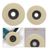 Maxbell Wool Felt Polishing Wheel Disc Polishing Pad for Metal Stainless Steel Glass 125 Type