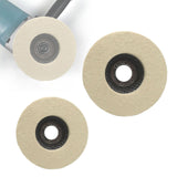 Maxbell Wool Felt Polishing Wheel Disc Polishing Pad for Metal Stainless Steel Glass 125 Type