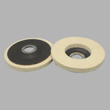 Maxbell Wool Felt Polishing Wheel Disc Polishing Pad for Metal Stainless Steel Glass 125 Type