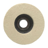 Maxbell Wool Felt Polishing Wheel Disc Polishing Pad for Metal Stainless Steel Glass 125 Type