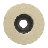 Maxbell Wool Felt Polishing Wheel Disc Polishing Pad for Metal Stainless Steel Glass 125 Type