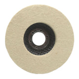 Maxbell Wool Felt Polishing Wheel Disc Polishing Pad for Metal Stainless Steel Glass 125 Type