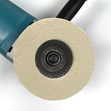 Maxbell Wool Felt Polishing Wheel Disc Polishing Pad for Metal Stainless Steel Glass 125 Type