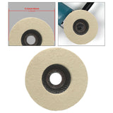 Maxbell Wool Felt Polishing Wheel Disc Polishing Pad for Metal Stainless Steel Glass 125 Type