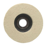 Maxbell Wool Felt Polishing Wheel Disc Polishing Pad for Metal Stainless Steel Glass 115 Type