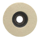 Maxbell Wool Felt Polishing Wheel Disc Polishing Pad for Metal Stainless Steel Glass 115 Type