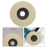 Maxbell Wool Felt Polishing Wheel Disc Polishing Pad for Metal Stainless Steel Glass 115 Type