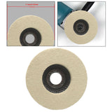 Maxbell Wool Felt Polishing Wheel Disc Polishing Pad for Metal Stainless Steel Glass 115 Type